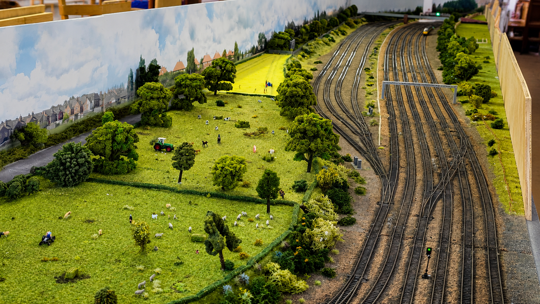 Holgate exhibition layout operated using DCC-EX CSB1 systems and wireless control