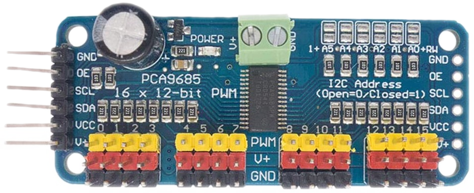 PCA9685 Servo Controller Board – Precision Control for Model Railways