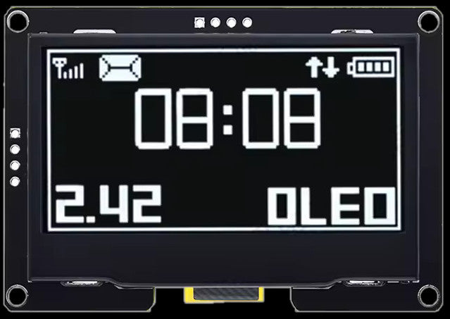 2.42 inch OLED I2C display 128x64 for ESP32 and DCC-EX command station