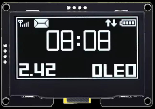 2.42 inch OLED I2C display 128x64 for ESP32 and DCC-EX command station