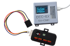 DCC-EX CSB1 connected to a compatible servo controller using a Qwiic to Dupont I2C expansion cable