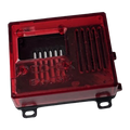 Translucent Red case for the DCC-EX CSB1 command station by ACI Model Railways
