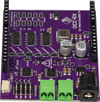 DCC-EX EX8874 motor shield board for high current track power in model railway command station builds